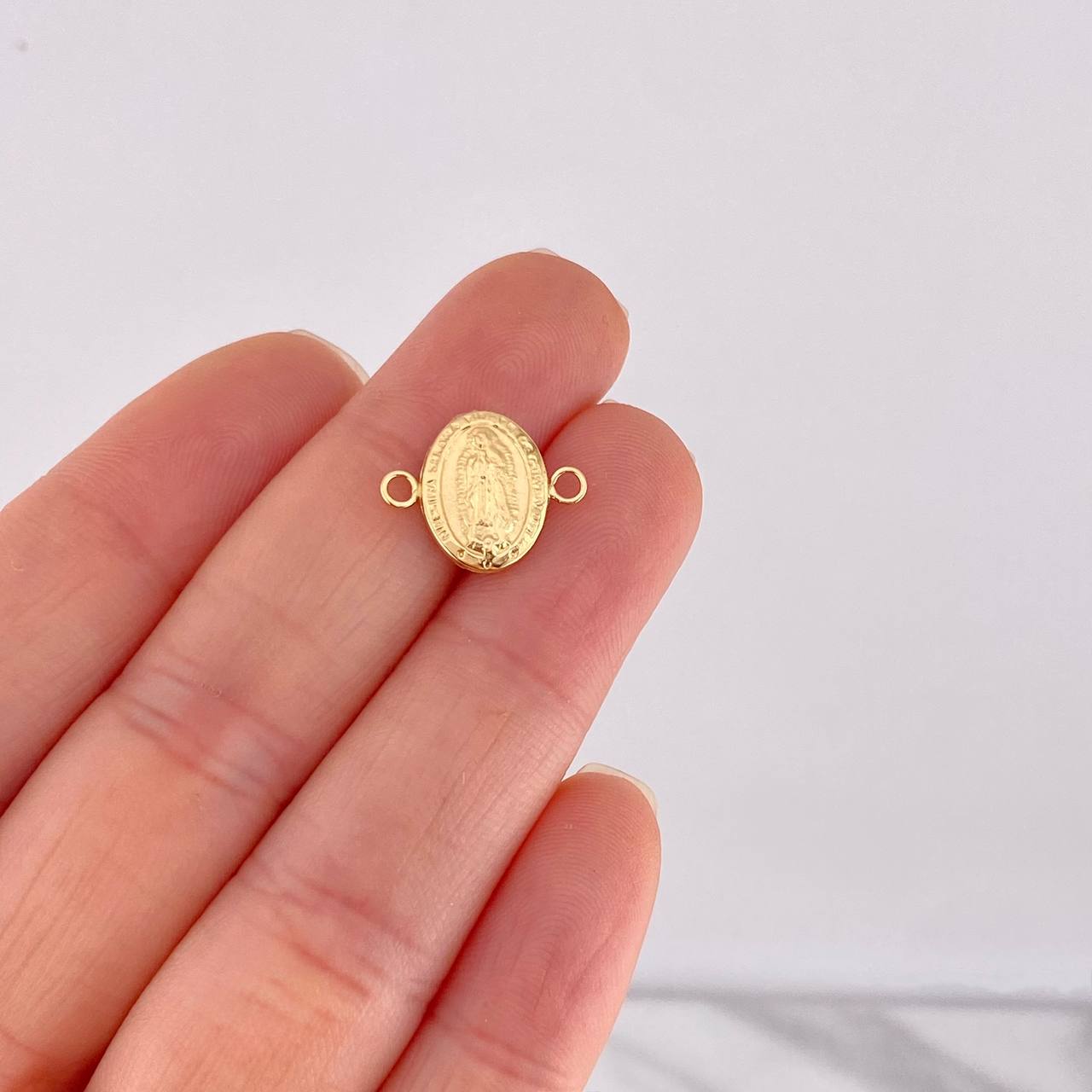 Herraje Virgen de Guadalupe 0.5g / 1.5cm Oro Amarillo 18K