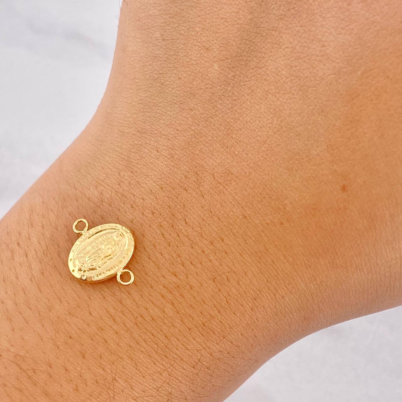 Herraje Virgen de Guadalupe 0.45g / 1.5cm Oro Amarillo 18K