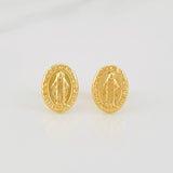 Topos Virgen Milagrosa 0.95g / 7.59mm Oro Amarillo 18K