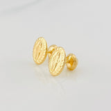 Topos Virgen Milagrosa 0.95g / 10.2mm Oro Amarillo 18K