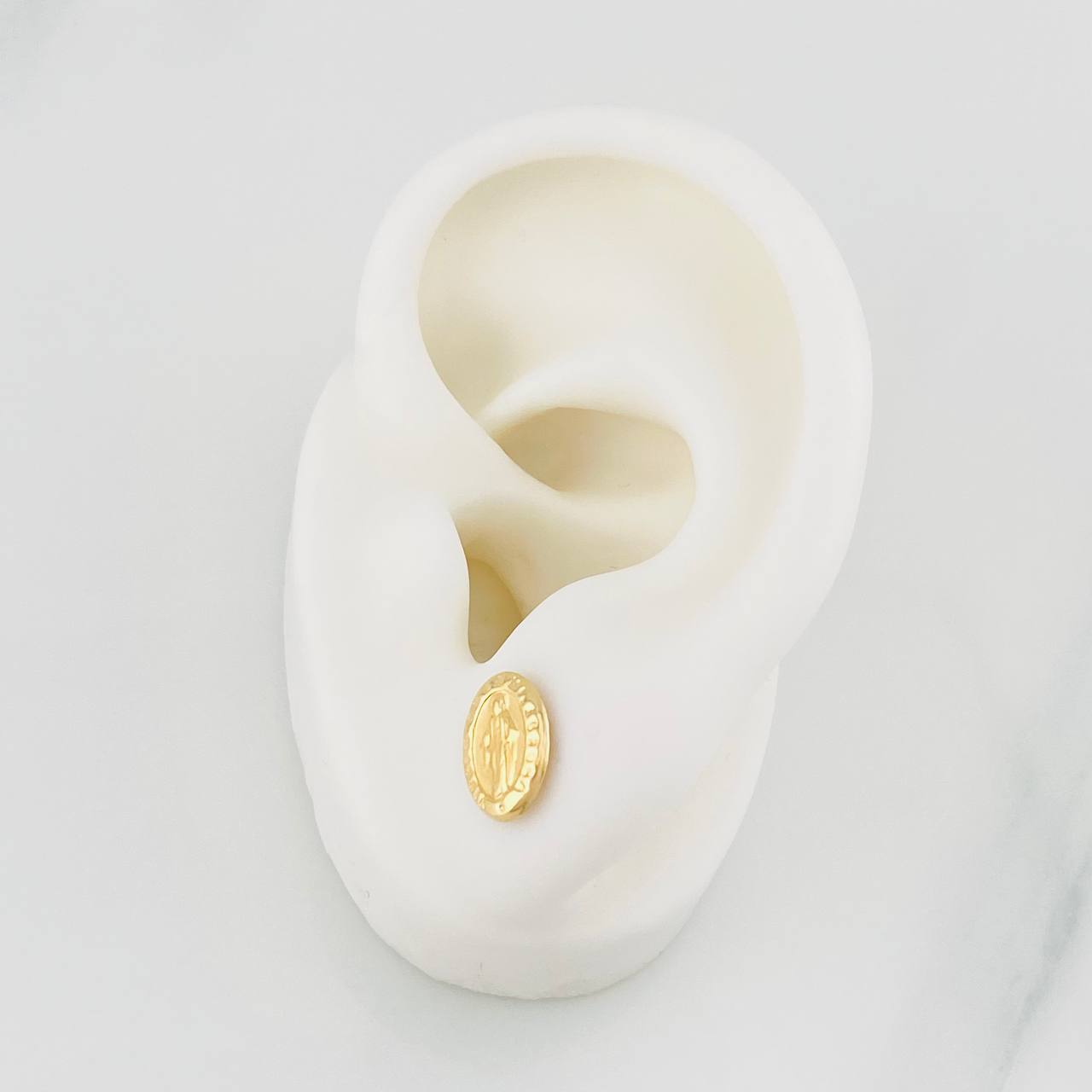 Topos Virgen Milagrosa 0.95g / 10.2mm Oro Amarillo 18K
