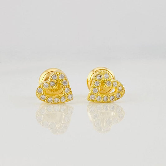 Topos Corazón 1g / 6.2mm Oro Amarillo 18K