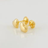 Topos Corazón 0.75g / 6.3mm Oro Amarillo 18K