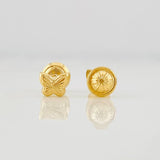 Topos Mariposa 0.6g / 4.5mm Oro Amarillo 18K