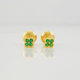 Topos Flor 0.65g / 3.84mm Oro Amarillo 18K