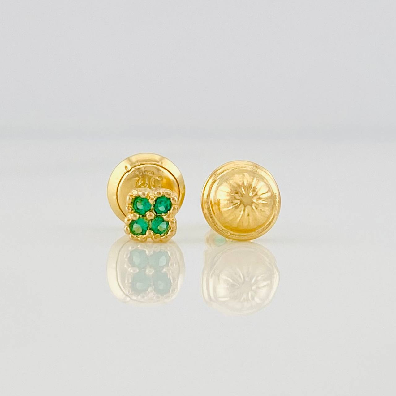 Topos Flor 0.65g / 3.84mm Oro Amarillo 18K