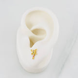 Topos Libélula 0.9g / 8.9mm Oro Amarillo 18K