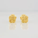 Topos Trebol Diamantado 0.7g / 5.06mm Oro Amarillo 18K