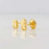 Topos Trebol Diamantado 0.65g / 5.27mm Oro Amarillo 18K