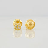 Topos Flor 0.7g / 3.8mm Oro Amarillo 18K