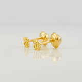 Topos Flor 0.7g / 3.8mm Oro Amarillo 18K