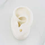 Topos Flor 0.7g / 3.8mm Oro Amarillo 18K