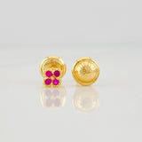 Topos Flor 0.65g / 3.8mm Oro Amarillo 18K