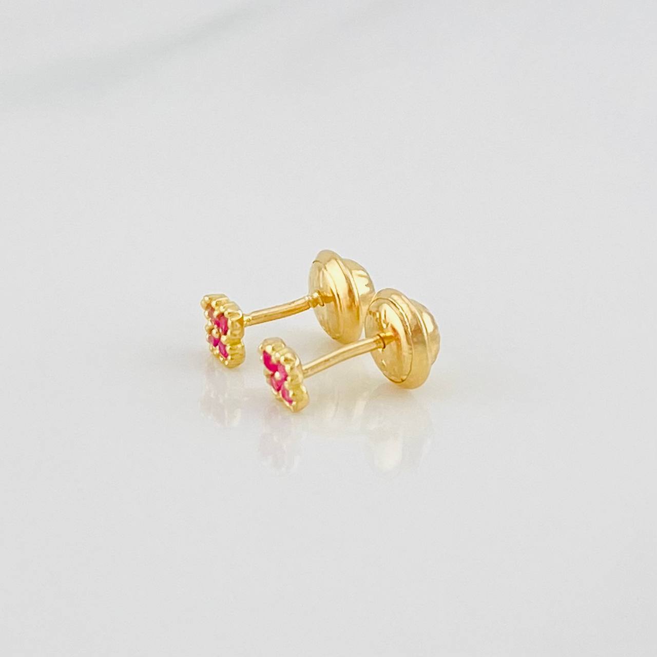 Topos Flor 0.65g / 3.8mm Oro Amarillo 18K