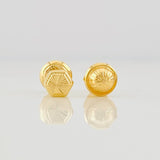Topos Hexágono Diamantado 0.55g / 4.6mm Oro Amarillo 18K