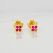 Topos Flor 0.65g / 3.8mm Oro Amarillo 18K