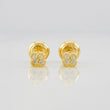 Topos Flor 0.7g / 3.8mm Oro Amarillo 18K