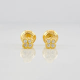 Topos Flor 0.7g / 3.8mm Oro Amarillo 18K