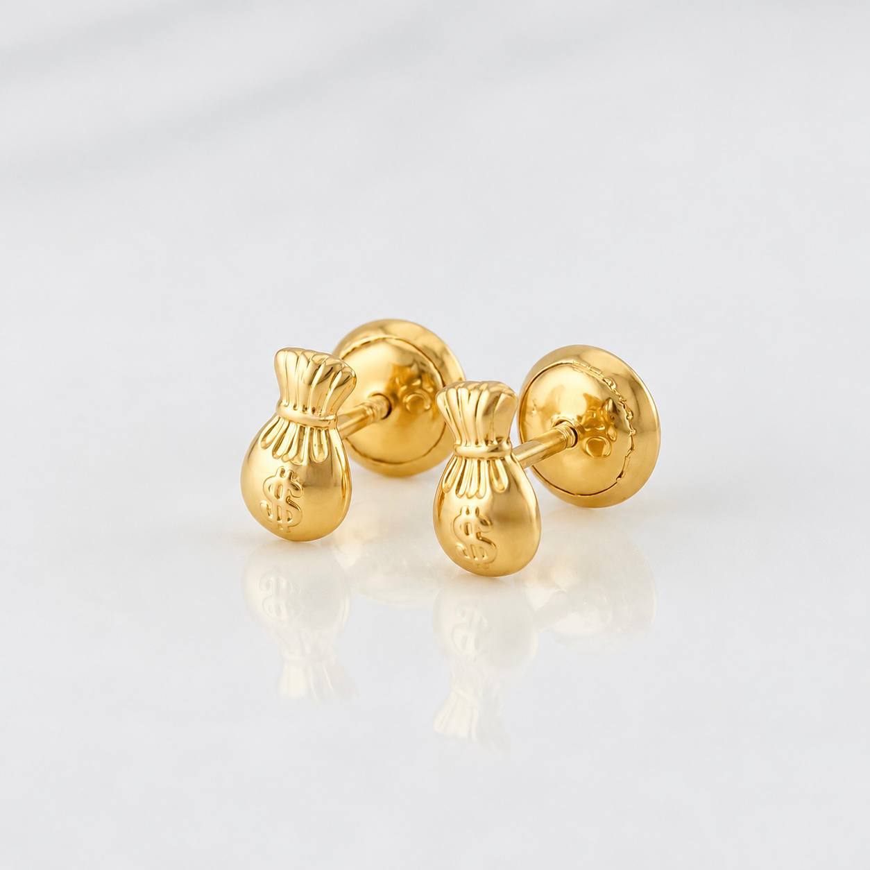 Topos Bolsa de Dinero 0.6g / 6.84mm Oro Amarillo 18K