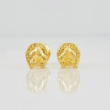 Topos Herradura Caballo 0.65g / 6.35mm Oro Amarillo 18K