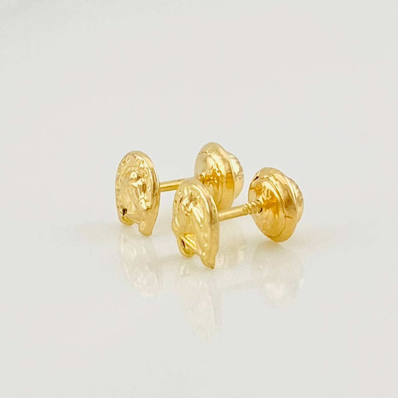 Topos Herradura Caballo 0.65g / 6.35mm Oro Amarillo 18K
