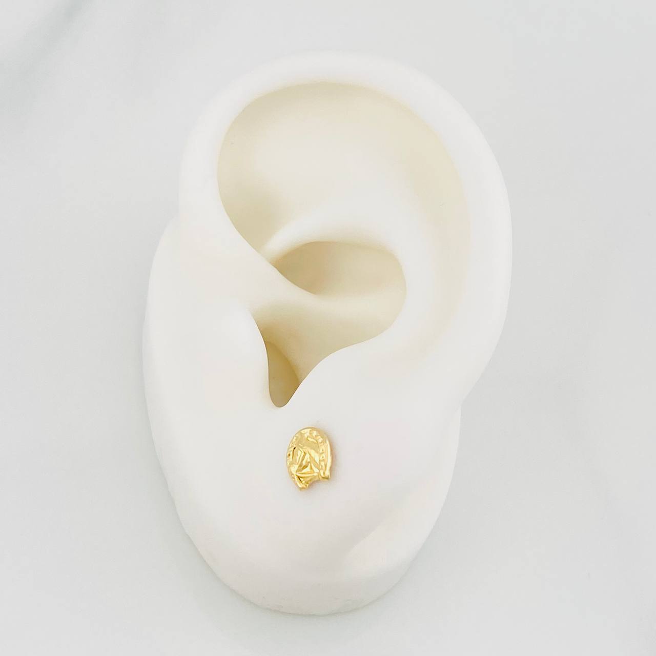 Topos Herradura Caballo 0.65g / 6.35mm Oro Amarillo 18K