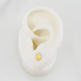 Topos Herradura Caballo 0.65g / 6mm Oro Amarillo 18K