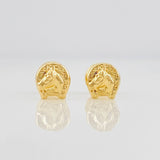 Topos Herradura Caballo 0.65g / 6mm Oro Amarillo 18K