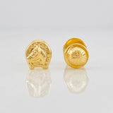 Topos Herradura Caballo 0.65g / 6mm Oro Amarillo 18K