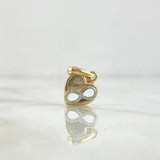 Dije Corazón Infinito 1.15gr / 2cm / Dos Oros Blanco Amarillo *