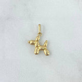 Dije Perro Globo 0.5gr / 1cm / Oro Amarillo *