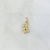 Dije Oso 0.5gr / 1.5cm / Oro Amarillo *