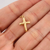 Dije Cruz  0.4gr / 2cm / Oro Amarillo 18K %