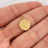 Dije San Benito 0.7gr / 2cm / Oro Amarillo 18K %