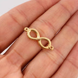 Herraje Infinito 1.2gr / 2.5cm / Oro Amarillo 18K