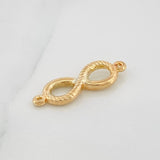 Herraje Infinito 1.2gr / 2.5cm / Oro Amarillo 18K