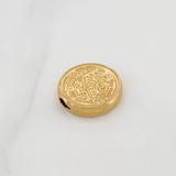 Herraje Medalla Fe 0.85gr / 1.3cm / Oro Amarillo 18K