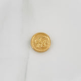 Herraje Medalla Fe 0.85gr / 1.3cm / Oro Amarillo 18K