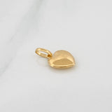 Dije Corazon Semi Plano 0.5gr / 1.7cm / Oro Amarillo 18K