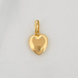 Dije Corazon Semi Plano 0.5gr / 1.7cm / Oro Amarillo 18K