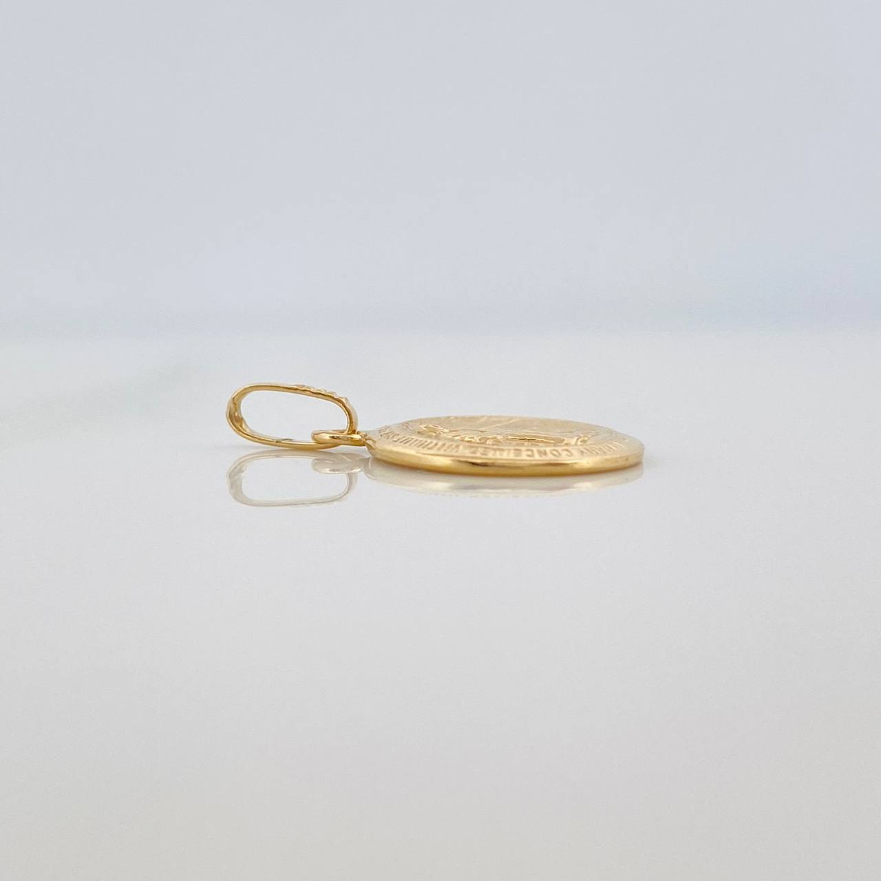Dije Medalla Virgen Milagrosa 0.55gr / 2cm / Oro Amarillo 18K &