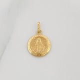 Dije Medalla Virgen Milagrosa 0.55gr / 2cm / Oro Amarillo 18K &