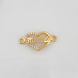 Herraje Corazon Mamá 0.95gr / 1.9cm / Oro Amarillo 18K