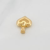 Dije Corazon 0.75gr / 1.8cm / Oro Amarillo 18K &