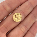 Herraje San Benito 0.7gr / 1.2cm / Oro Amarillo 18K &