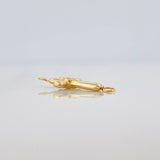 Herraje Cruz Estrella 0.3gr / 1.8cm / Oro Amarillo 18K %
