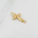 Herraje Cruz Estrella 0.3gr / 1.8cm / Oro Amarillo 18K %
