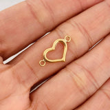 Herraje Silueta Corazon 0.45gr / 2cm / Oro Amarillo 18K