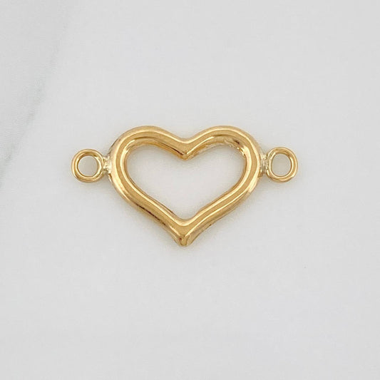 Herraje Silueta Corazon 0.45gr / 2cm / Oro Amarillo 18K