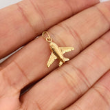 Dije Avion 0.5gr / 1.9cm / Oro Amarillo 18K